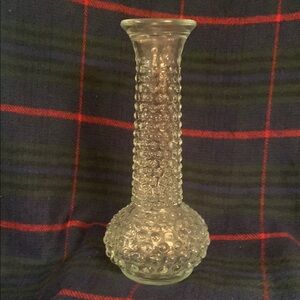 E.O. Brody vintage clear hobnail bud vase.